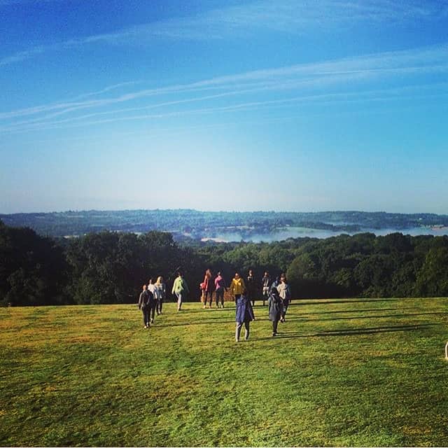 silence on silent walk with views of the high weald East Sussex retreat