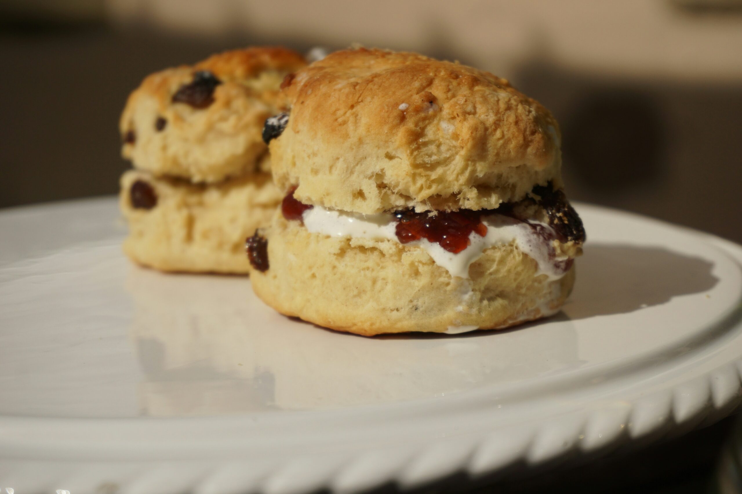 vegan cream tea scone