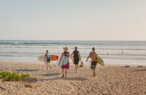 Surfing at Playa Guiones