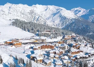 view of la rosiere in the winter