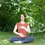 hayley north yoga teacher in nature